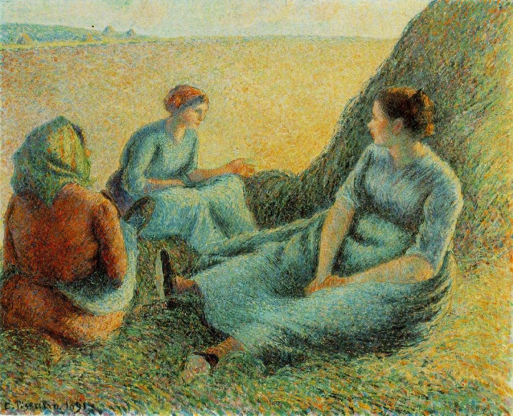 Camille Pissarro Haymakers Resting